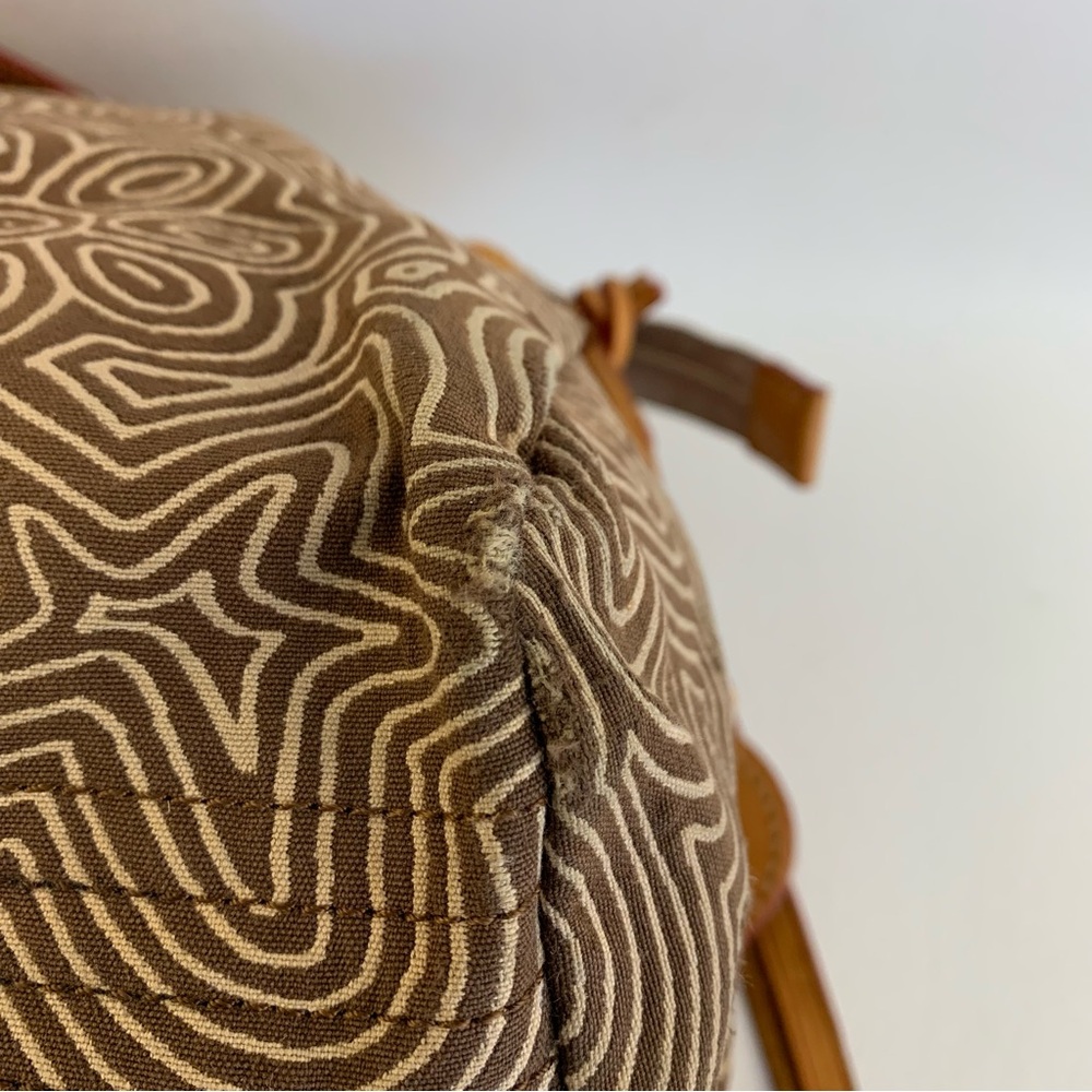 Stylish Brown Patterned Handbag - Picture 7 of 9